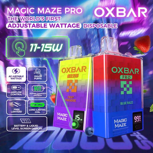 OXBAR MAGIC MAZE PRO 10000 DISPOSABLE VAPE | 10000 PUFFS | 5% NICOTINE