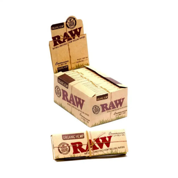 RAW ORGANIC CONNOISSEUR 1 1/4+TP 24CT