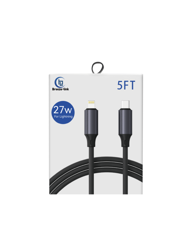 66W 3A Soft Silicone Data Cable Type C to Lightning Fast Charging Cable For iPhone