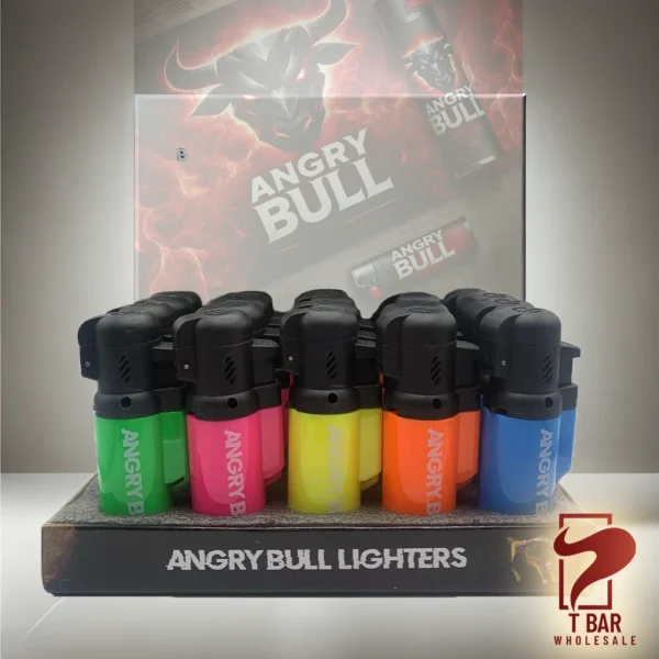 Angry Bull Torch - Top Hat Straight Lighter 20 Pcs
