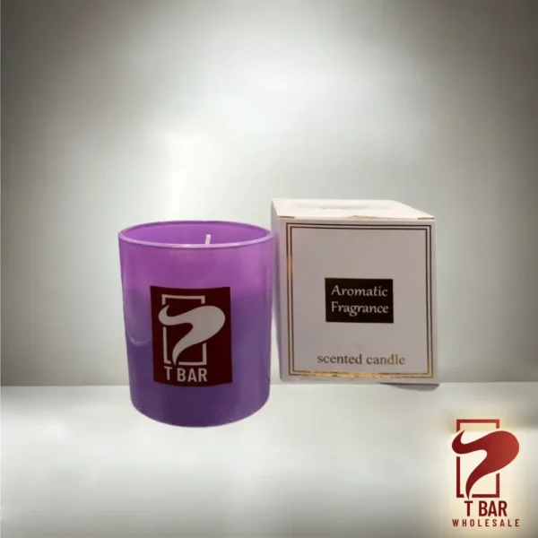 T BAR Aroatic Fragrance Scented Candle - Purple